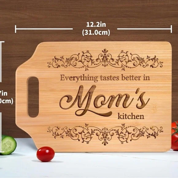 Bamboo Cutting Board with Engraving - Picture 3 of 3